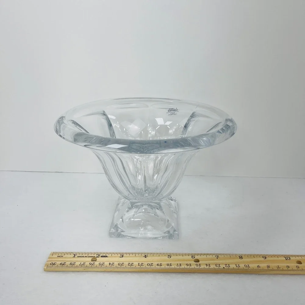 Royal Limited 24% Lead Crystal Votive Candle Holder Czech Republic Flared Bowl